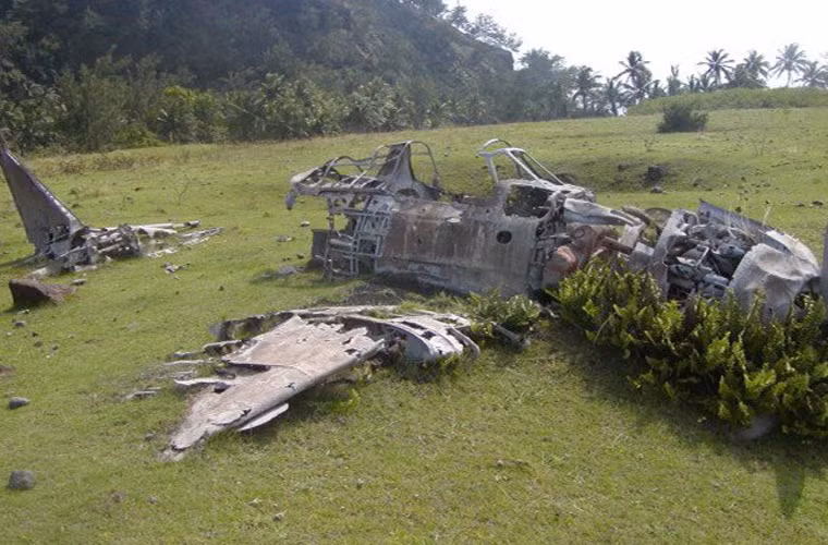 Một chiếc tiêm kích A6M5 Zero của Nhật Bản tại quần đảo Pagan.