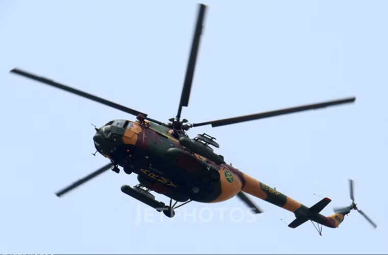 Mi-171SH-WH được trang bị một số bộ phận mới của thiết bị điều hướng, buồng lái kính, cùng nhiều bộ phận được hiện đại hóa cho phép phương tiện này có khả năng vượt trội hơn hẳn trong chiến đấu. Nguồn ảnh: Jetphotos.