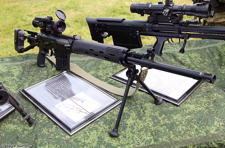 Ngoài các biến thể VSS, bộ binh cơ giới Nga còn được trang bị các dòng súng trường bắn tỉa hạng nặng như SVDM và ASVK Kord-M 6V7M cho phép xạ thủ tác xạ với các mục tiêu tầm xa. Nguồn ảnh: Vitaly Kuzmin.