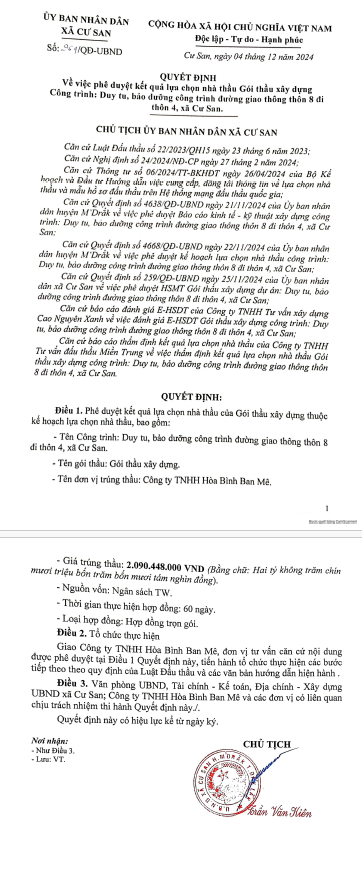 Đắk Lắk: Cty Hòa Bình Ban Mê, 2 ngày trúng 4 gói thầu tại huyện M'ĐrắK - Hình 3 Dak Lak: Cty Hoa Binh Ban Me, 2 ngay trung 4 goi thau tai huyen M'DraK-Hinh-3
