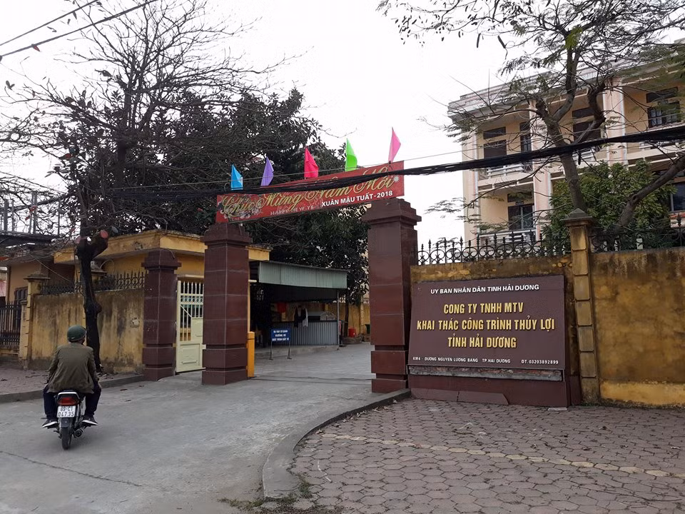 Trụ sở Công ty TNHH MTV Khai thác công trình thủy lợi tỉnh Hải Dương.