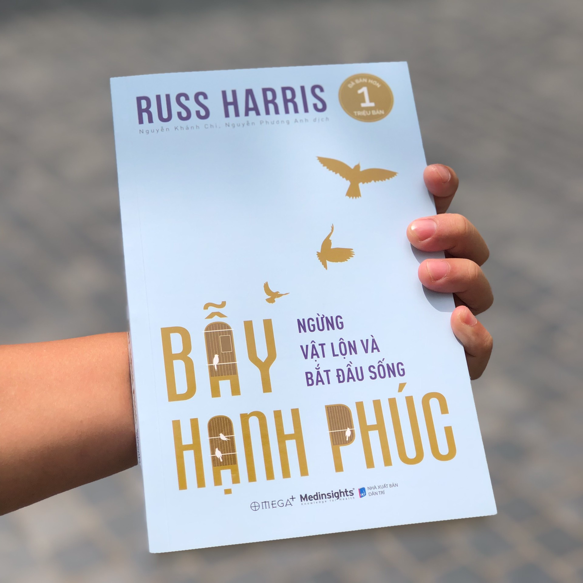 Bìa sách "Bẫy hạnh phúc" (Ảnh: Omega Plus).