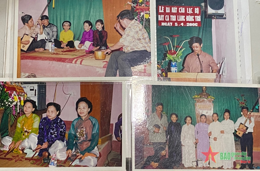 Những hình ảnh trong lễ ra mắt Câu lạc bộ ca trù Đồng Trữ năm 2006. Ảnh chụp lại: DIỆU HUYỀN