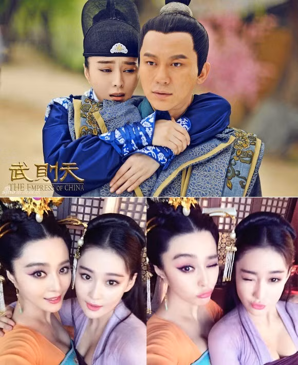 Bộ phim Võ Tắc Thiên gây sốt thời gian vừa qua có sự tái ngộ của cả 3 gương mặt Lý Thần - Phạm Băng Băng và Trương Hinh Dư. Ở hậu trường, Phạm Băng Băng và Trương Hinh Dư tỏ ra khá thân thiết.