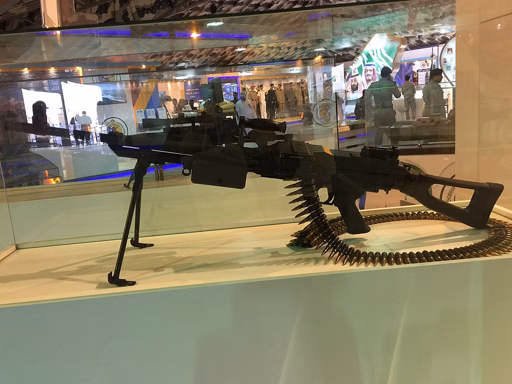 Đó có thể là các dòng súng máy đa năng hạng trung, hạng nặng do Nam Phi phát triển như Vektor SS-77 dùng cỡ đạn 7,62x51mm hoặc súng trường bắn tỉa công phá Denel NTW-20 dùng đạn 20x82mm hoặc 14,5x114mm có uy lực cực kỳ khủng khiếp, có thể bắn thủng cả xe bọc thép. Ảnh: Wikipedia