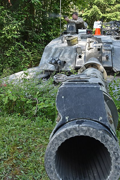 Về hỏa lực, Anh là một trong quốc gia hiếm hoi còn lại trên thế giới sử dụng pháo rãnh xoắn cho thiết kế xe tăng cuối thế kỷ 20. Từ trong cuộc chiến tranh lạnh, Nga, Đức và sau là Mỹ chuyển đổi hầu hết sang công nghệ pháo nòng trơn. Challenger 2 trang bị pháo rãnh xoắn L30A1 120mm với cơ số đạn 50 viên. Nguồn ảnh: Wikipedia