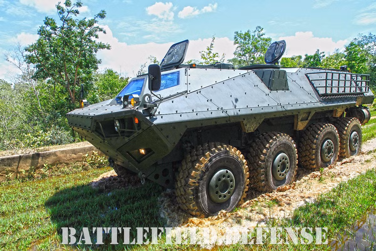 Về tham số kỹ thuật, ước tính R600 nặng 25 tấn, dài 8,4m, rộng 3,2m và cao 2,75m. Ảnh: Battefield Defense