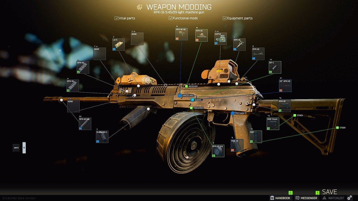 Trả lời báo chí, Trung tướng Alexei Bezzubiko - lãnh đạo Cục trang bị vũ khí Vệ binh Quốc gia Nga (Rosgvardia) cho biết, cục đã hoàn thành phê duyệt súng máy RPK-16 của Kalashnikov Concern và nếu nó vượt qua mọi bài thử nghiệm, khẩu trung liên sẽ nhanh chóng được đưa vào trang bị. Nguồn ảnh: Weapon Modding