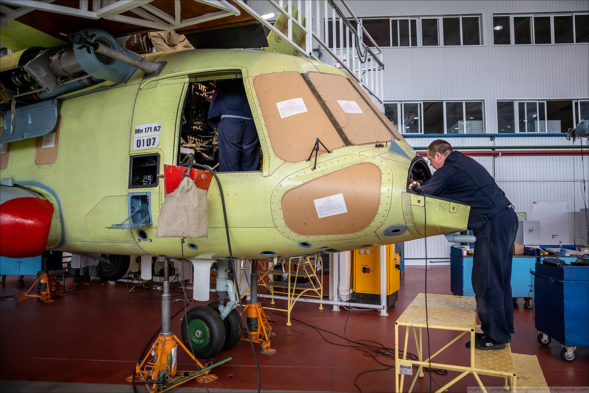 Sản phẩm nổi tiếng nhất của Ulan-Ude đó chính là series trực thăng Mi-8, nhà máy bắt đầu khởi động dây chuyền từ năm 1970. Nguồn ảnh: Marina Lystsev