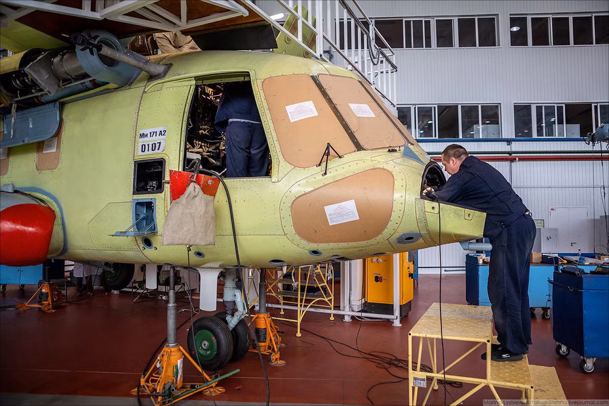 Sản phẩm nổi tiếng nhất của Ulan-Ude đó chính là series trực thăng Mi-8, nhà máy bắt đầu khởi động dây chuyền từ năm 1970. Nguồn ảnh: Marina Lystsev