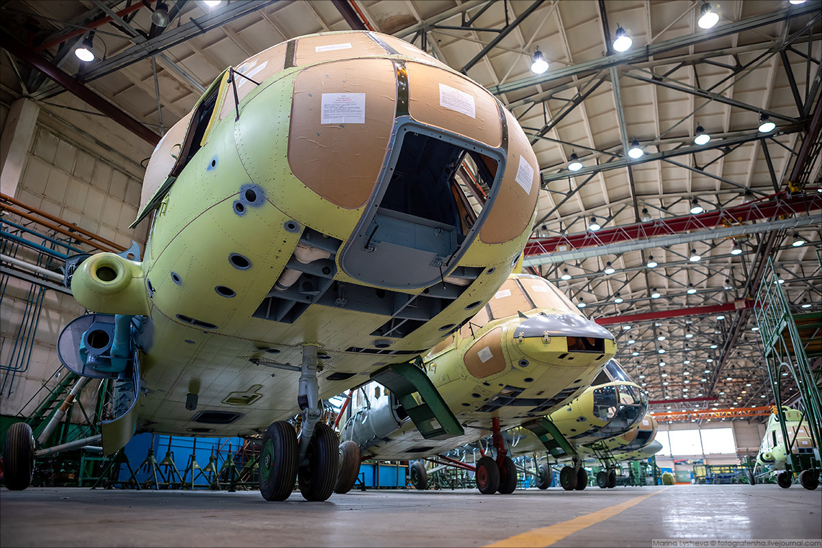 Xưởng phụ trách việc lắp ráp tổng thể Mi-8. Nguồn ảnh: Marina Lystsev