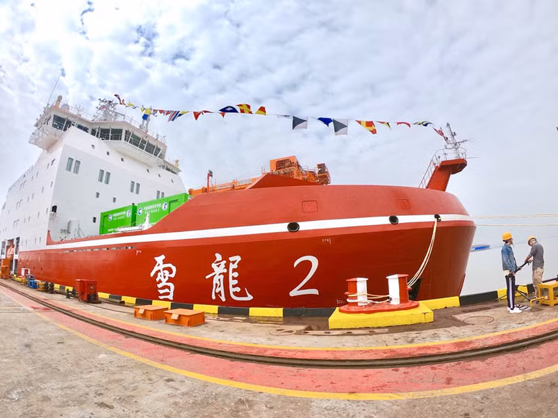  Tàu phá băng Seyulun-2 được chế tạo vào năm 2016 và hạ thủy ngày 10/9/2018 với ngân sách chế tạo 153 triệu USD. Trước đó, Trung Quốc chỉ có một chiếc tàu phá băng được đóng ở Ukraine năm 1993. Nguồn ảnh: Dambiev