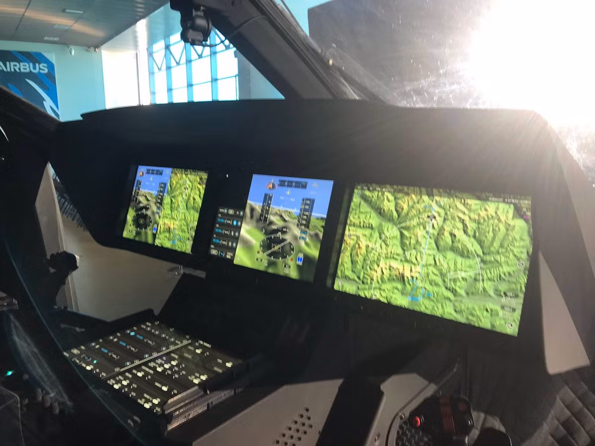 Cabin lái đẹp và tiện nghi miễn chê của H160M. Nguồn ảnh: Airbus