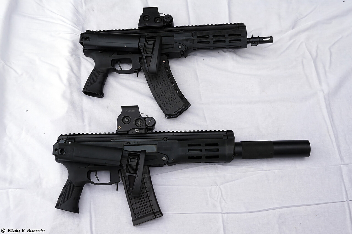 Đáng chú ý, cả hai khẩu này đều là sản phẩm của Tập đoàn Kalashnikov Concern được thiết kế tối ưu cho hoạt động tác chiến đô thị, khu vực đông dân cư. Nguồn ảnh: Vitaly-Kuzmin