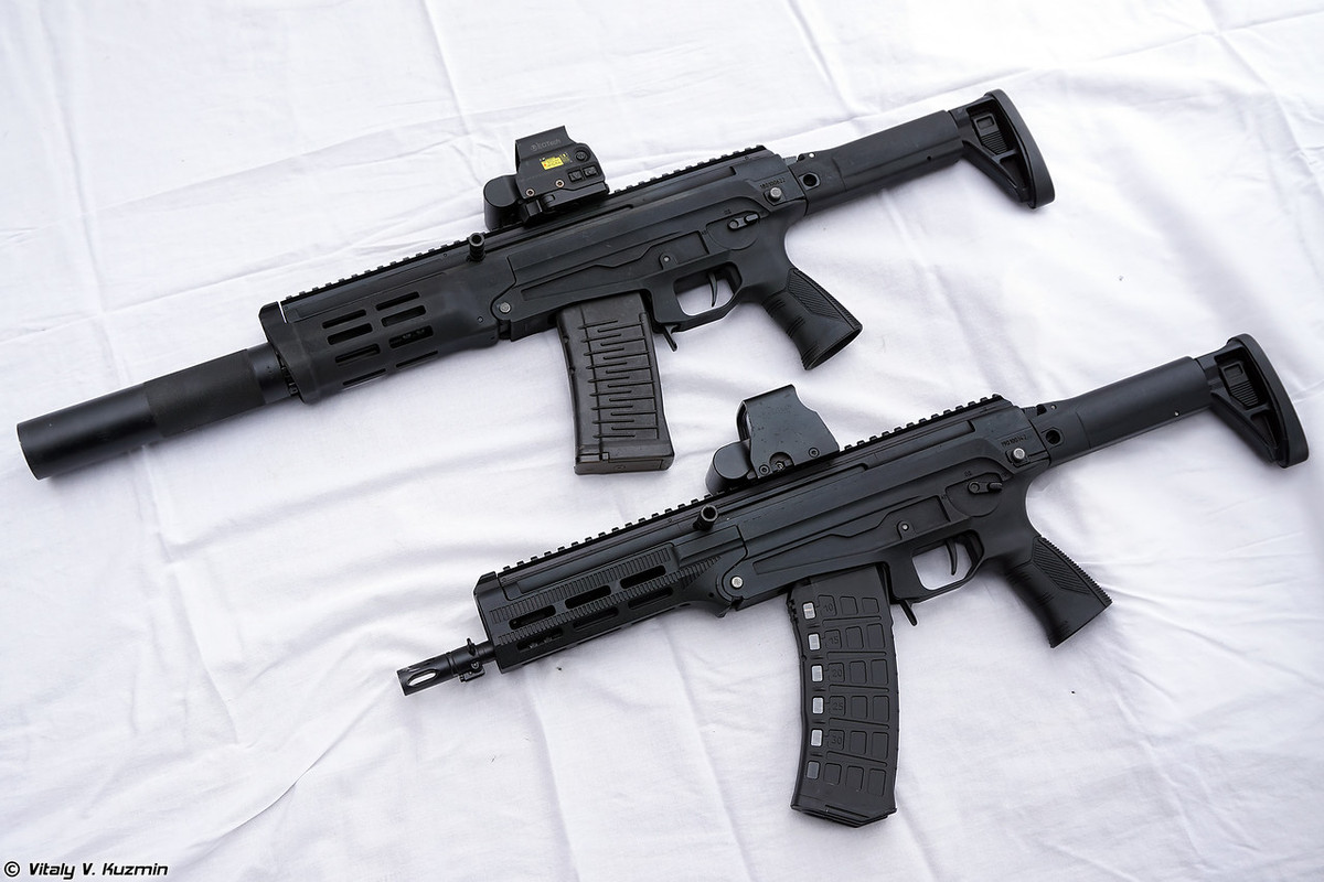 Súng trường tấn công compact (nhỏ gọn) AM-17 dùng đạn 5,45x39mm và AMB-17 dùng đạn 9x39mm chuyên dùng cho lực lượng đặc nhiệm, đặc công cần yếu tố bí mật, phản ứng nhanh. Nguồn ảnh: Vitaly-Kuzmin