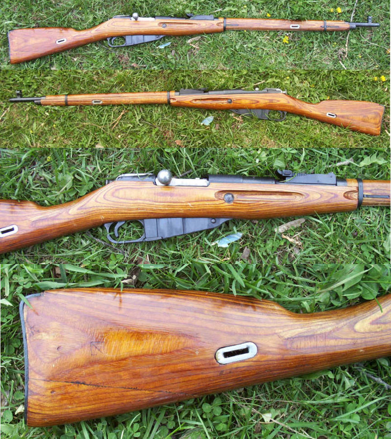 Mosin-Nagant là khẩu súng trường lên đạn từng viên huyền thoại của Nga - Liên Xô ra đời từ cuối thế kỷ 19 và phục vụ liên tục tới chiến tranh Việt Nam. Khoảng 37 triệu khẩu đã được sản xuất từ 1891 tới tận năm 1965, dùng cỡ đạn 7,62x54mmR với hộp tiếp đạn 5 viên, tầm bắn hiệu quả 500m và lên tới 875m với kính ngắm... Nguồn ảnh: Wikipedia