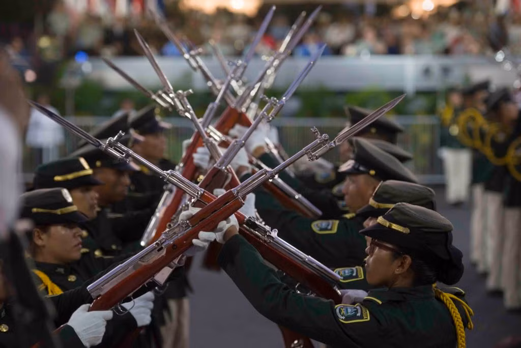 Hôm 3/9, tại thủ đô Managua - Cộng hòa Nicaragua đã diễn ra duyệt binh lớn kỷ niệm 40 năm thành lập Quân đội Nicaragua. Ảnh: dambiev