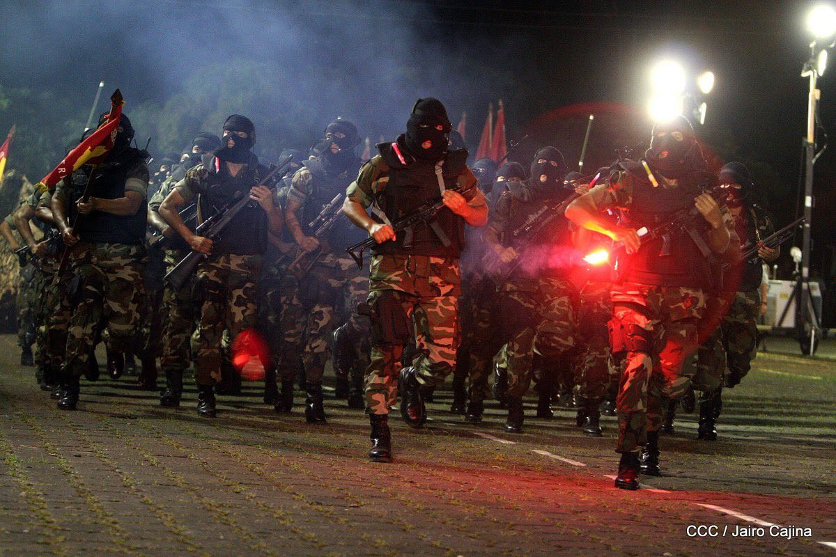 Quân số thường trực của lực lượng vũ trang Nicaragua hiện là 45.000 người, ngân sách quốc phòng chiếm 0,9% GDP hàng năm. Trang bị vũ khí của họ về cơ bản là chuộng hàng Liên Xô và sau này là Nga. Ảnh: CCC/Cesra Perez