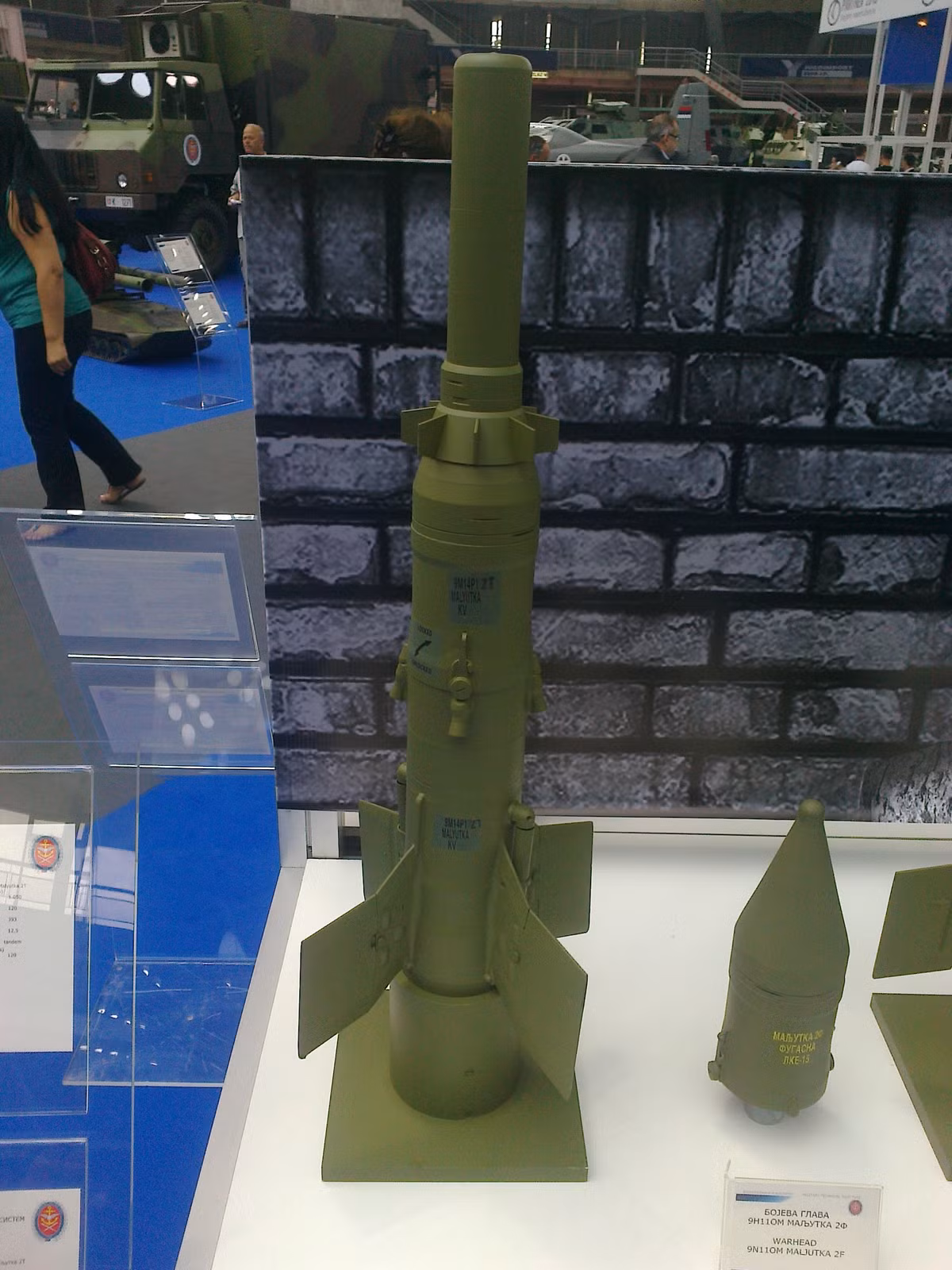 Ngoài ra, MIT xác nhận với Jane's rằng đang phát triển phiên bản Malyutka 2T5 có đầu đạn HEAT mạnh hơn. Nguồn ảnh: Wikipedia