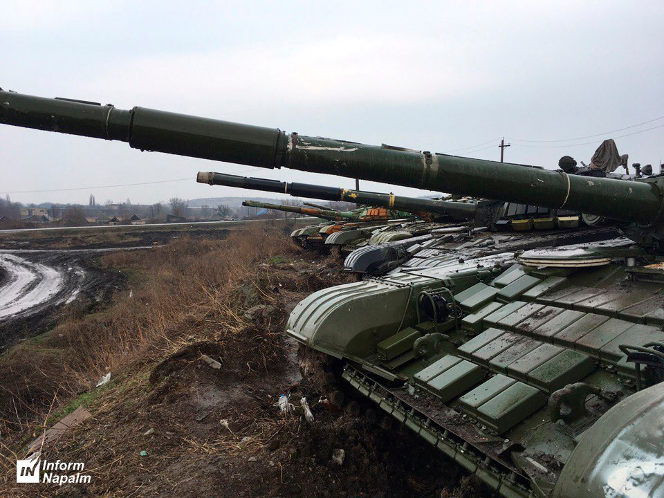 Theo Bộ Quốc phòng Nga, một tiểu đoàn gồm 40 chiếc T-80 nâng cấp đã được cung cấp cho lữ đoàn thiết giáp 38 tại Yekaterinoslavka ở vùng Amur, cách Blagoveshchensk 100km. Nguồn ảnh: Inform Napalm