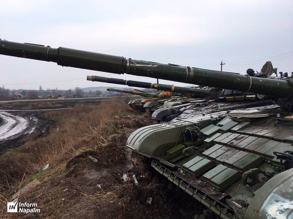 Theo Bộ Quốc phòng Nga, một tiểu đoàn gồm 40 chiếc T-80 nâng cấp đã được cung cấp cho lữ đoàn thiết giáp 38 tại Yekaterinoslavka ở vùng Amur, cách Blagoveshchensk 100km. Nguồn ảnh: Inform Napalm