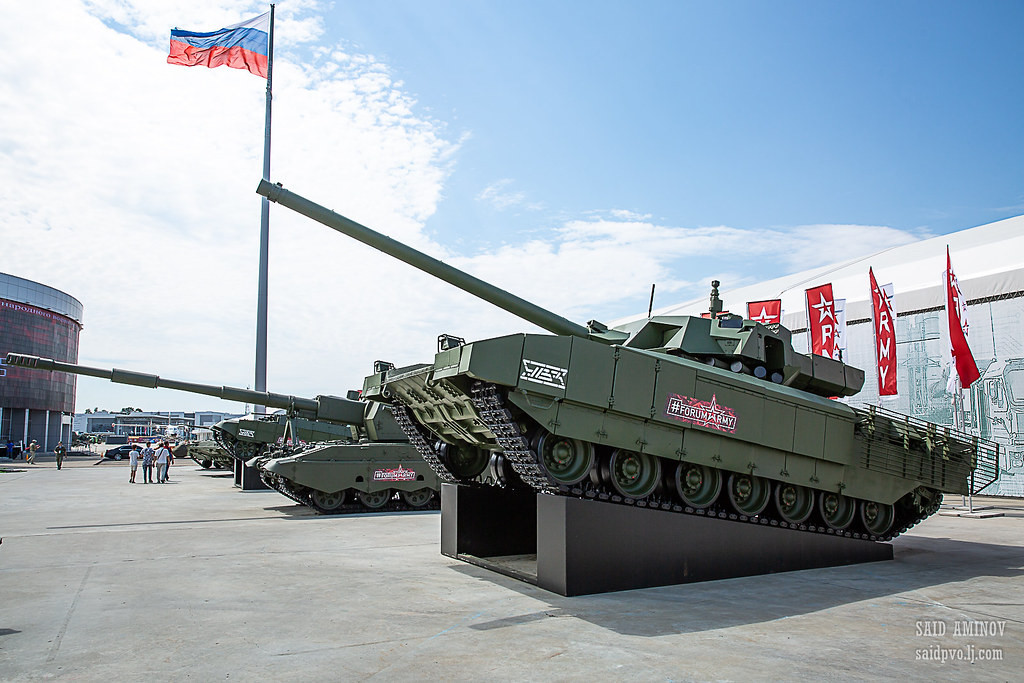 Không thể thiếu siêu tăng chủ lực T-14 Armata. Nguồn ảnh: SAID AMINOV