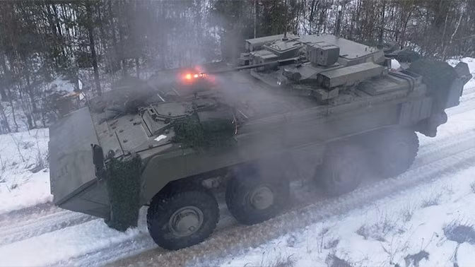 Theo một số nguồn tin, người ta đang có ý định tích hợp pháo tự động 57mm thậm chí là pháo nòng trơn 125mm để sử dụng như pháo tự hành chống tăng. Nguồn ảnh: TV channel "Star