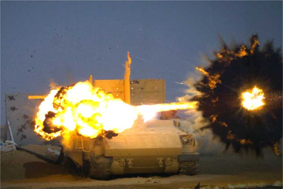 Đã có phương án tích hợp hệ thống phòng vệ chủ động như loại Trophy APS (Israel) cho xe chiến đấu bộ binh Bradley tăng khả năng sống sót trước tên lửa chống tăng hay RPG. Nguồn ảnh: Wikipedia