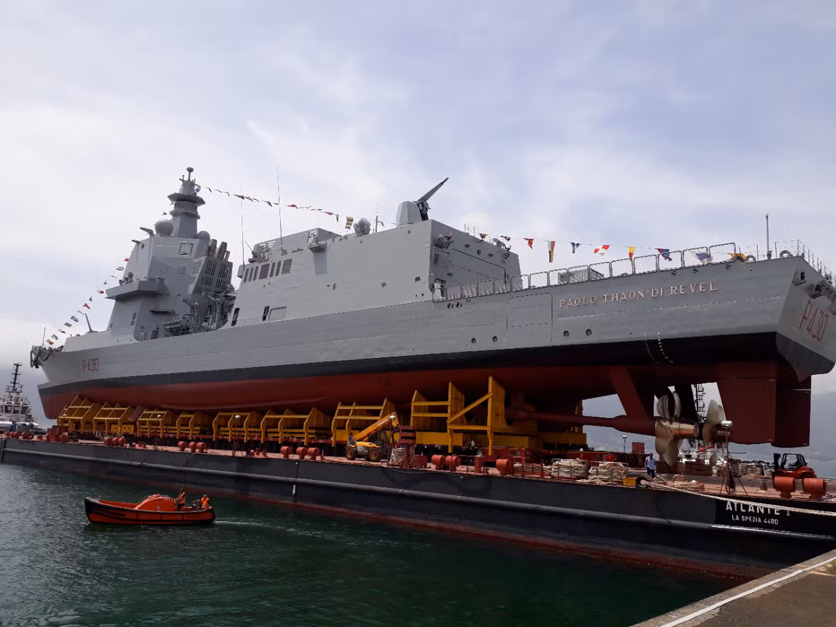 Tàu tuần tra P 430 Paolo Thaon di Revel có lượng giãn nước toàn tải 6.400 tấn, dài 143m dự kiến biên chế vào năm 2021. Nguồn ảnh: Italian Navy