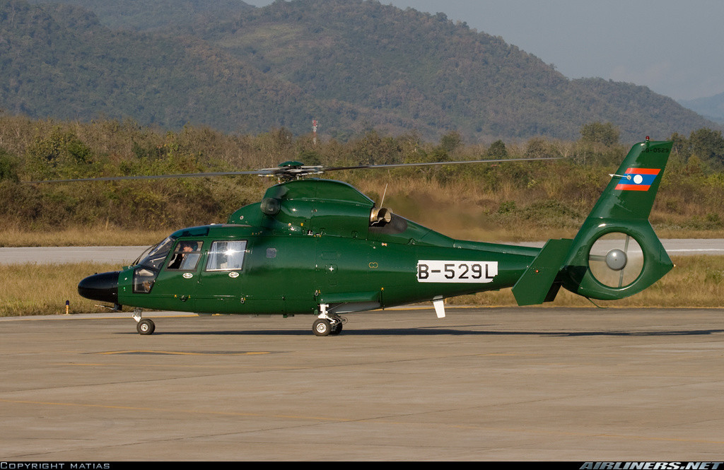 Lào cũng nhận được từ Trung Quốc ít nhất 3 chiếc trực thăng đa dụng Z-9A. Nguồn ảnh: Airliners.net