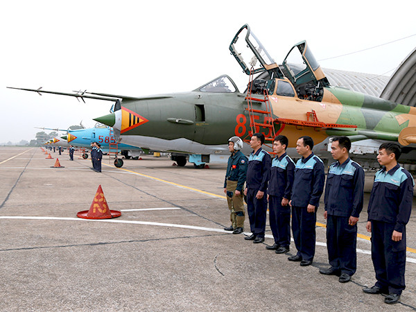 Theo các tài liệu được công khai, Su-22UM3K được sản xuất trong giai đoạn từ 1978-1983. Nó là phiên bản xuất khẩu được phát triển từ mẫu nội địa Su-17UM3 dùng trong Không quân Liên Xô. Ảnh: PK-KQ