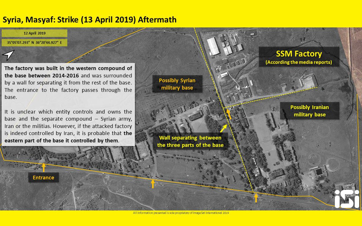 Theo đó, ít nhất một nhà chứa máy bay (hangar) và ba công trình gần đó đã bị phá hủy. Không rõ các tài sản này chứa cái gì khiến IAF phát động cuộc tấn công “liều lĩnh” trước “mũi tên S-300PM2” của Syria. Dù sao, một lần nữa IAF đã thành công, S-300PM2 của phòng không Syria tiếp tục “câm nín”. Nguồn ảnh: Babak Taghvaee