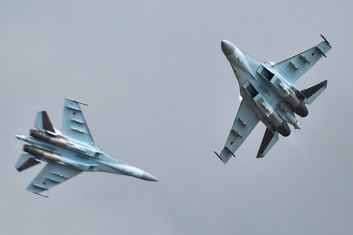 Tiêm kích đa năng thế hệ 4,5 Su-35S. Ảnh: Bộ Quốc phòng Nga