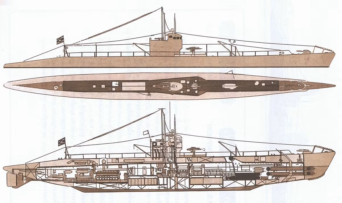 Tàu được trang bị 2 động cơ diesel 1.100 mã lực/chiếc và một động cơ điện 540 mã lực cho tốc độ tối đa 26,9km/h, tốc độ kinh tế 19km/h, tầm hoạt động lên tới 8.830km, lặn sâu tối đa 60m. Ảnh: Wikipedia