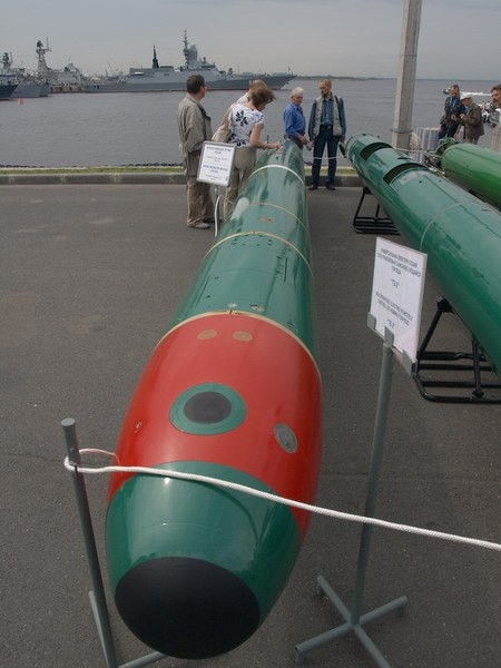 Ví dụ về loại TEST-71, được thiết kế để tiêu diệt các loại tàu ngầm và tàu mặt nước ở cự ly tối đa tới 20.000m, xuyên sâu xuống mặt nước 1.000-1.500m - đủ khả năng lôi cổ bất cứ tàu ngầm lặn sâu nào lên mặt nước. Phiên bản sử dụng cho tàu mặt nước định danh là TEST-71M-NK dài 7,93m, nặng 1,8 tấn, trang bị đầu nổ 205kg, tốc độ tối đa 40 hải lý/h. Ảnh: deagel