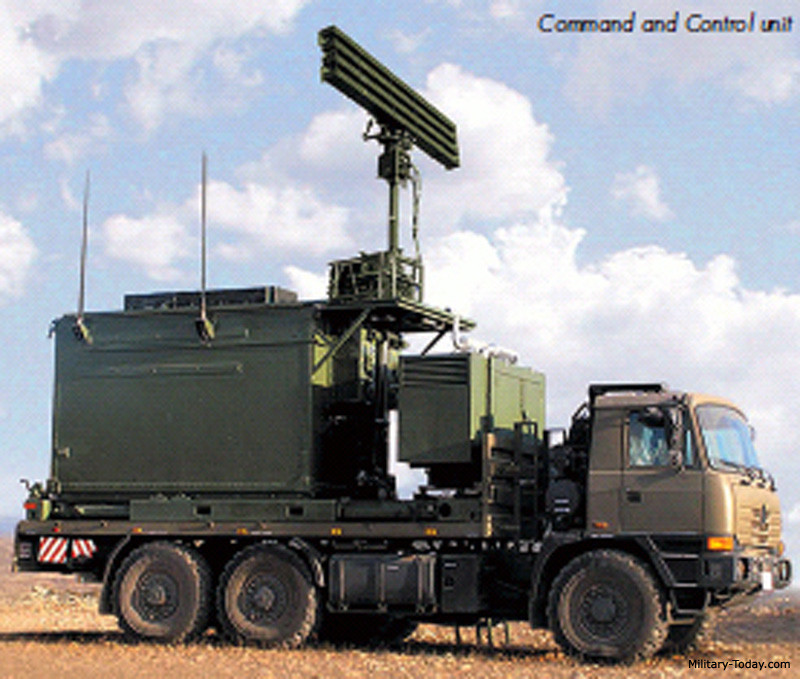 Với phiên bản Spyder-SR (tầm ngắn), các khẩu đội sẽ được trang bị đài bám bắt mục tiêu với anten mạng pha EL/M-2106 có thể theo dõi, bám bắt cùng lúc nhiều mục tiêu, cung cấp tham số cho đài chỉ huy dẫn đường tên lửa. Tầm phát hiện máy bay chiến đấu là khoảng 70-110km; với trực thăng là 40km và với UAV là 40-60km. Nguồn ảnh: Military-Today