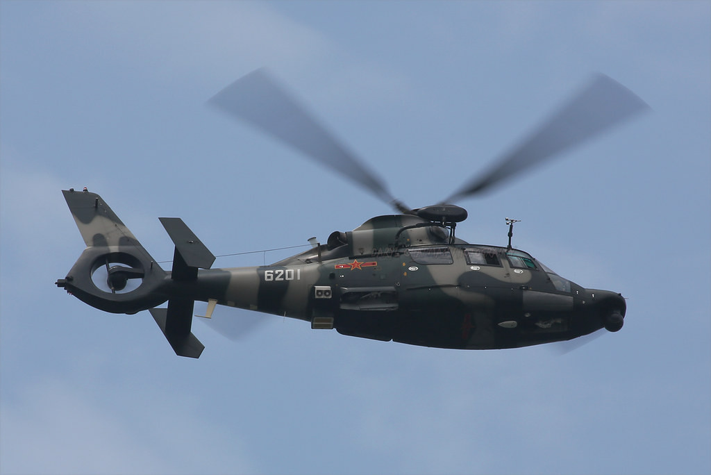 Trang bị chính của không quân Trung Quốc tại Hong Kong gồm 12 trực thăng đa năng Z-9... Nguồn ảnh: Wikipedia