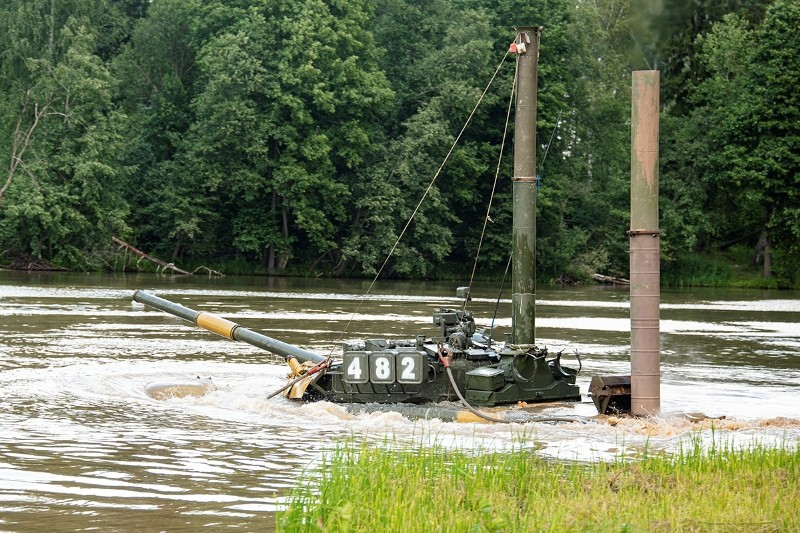Bài huấn luyện sắp hoàn thành. Ảnh: Konstantin Yemchenko