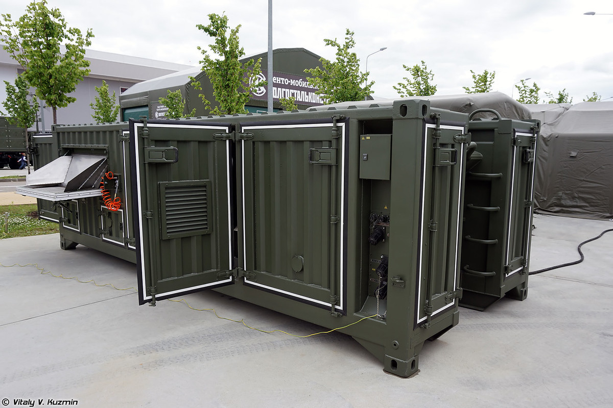 … khi cần trạm tiêu tẩy này có thể được đưa nằm cố định trên mặt đất. Nguồn ảnh: Vitaly-Kuzmin