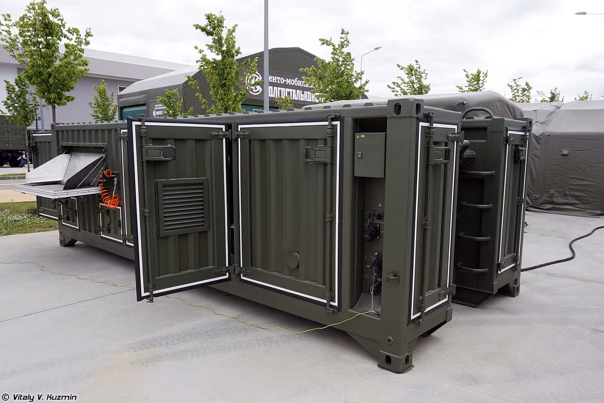 … khi cần trạm tiêu tẩy này có thể được đưa nằm cố định trên mặt đất. Nguồn ảnh: Vitaly-Kuzmin