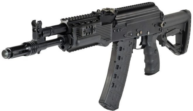 Vệ binh Quốc gia Nga cũng sẽ nhận các khẩu AK-205 vốn là phiên bản carbine của dòng súng trường tiến công AK-200. Nguồn ảnh: Firearm Blog