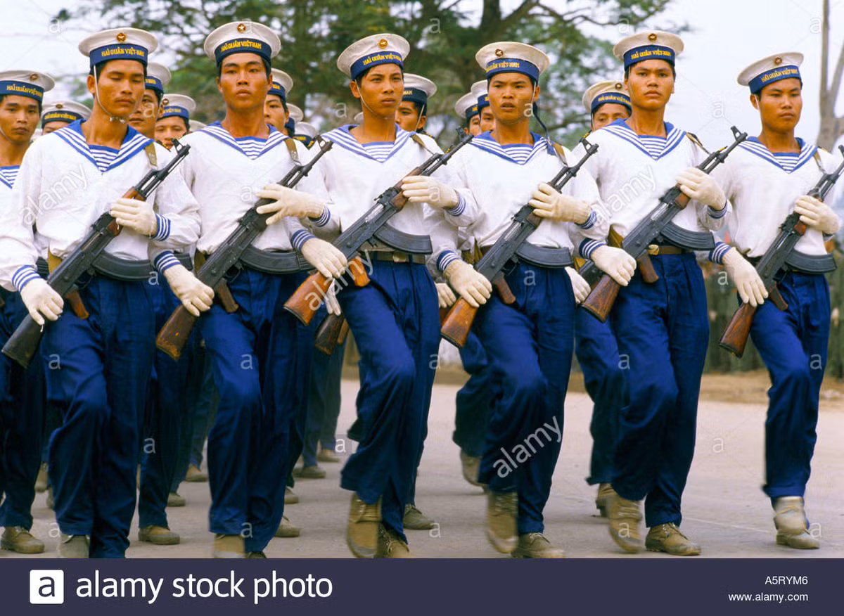 Khối các chiến sĩ hải quân. Ảnh: alamy photo.