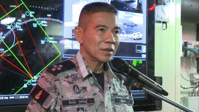 Chỉ huy cuộc bắn thử tên lửa trên biển của Thái Lan. Nguồn ảnh: Thaidefence