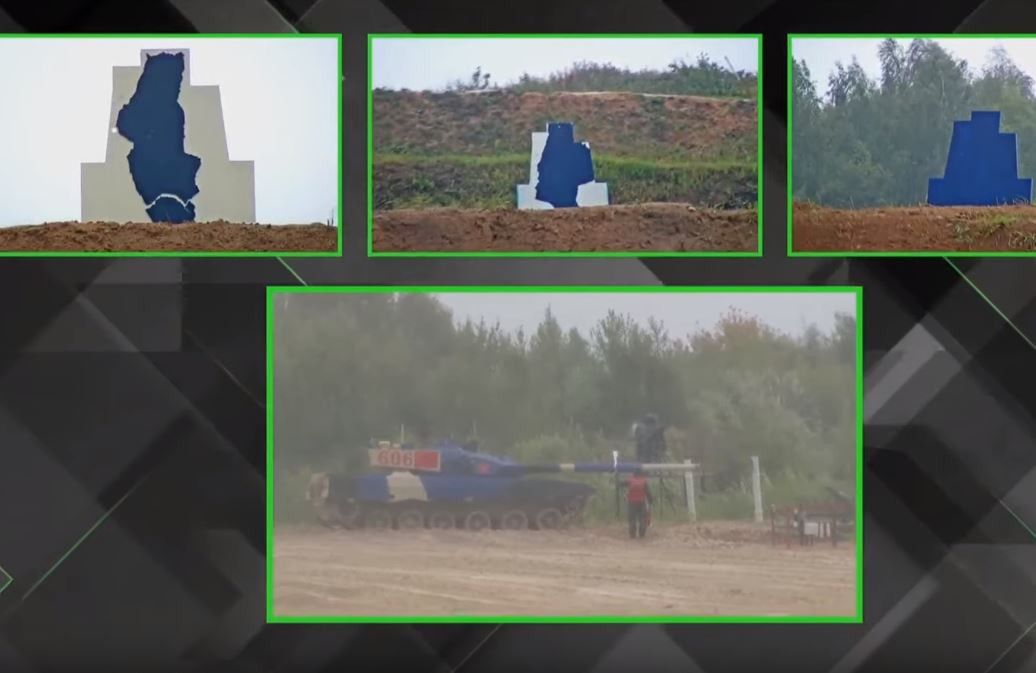 Theo thể lệ cuộc thi, ở vòng bán kết, mỗi đội sẽ cử ra 3 kíp lái cùng thi đấu trên một xe tăng. Mỗi kíp xe phải đua 4 vòng đối mặt với 8 bia (gồm 3 bia bắn pháo, 3 bia súng máy 7,62mm và 3 bia súng máy 12,7mm), tổng cộng là 24 bia mục tiêu và 12 vòng đua. Đội nào có thành tích tốt nhất sẽ lọt vào vòng trong. Nguồn ảnh: Tzvezda