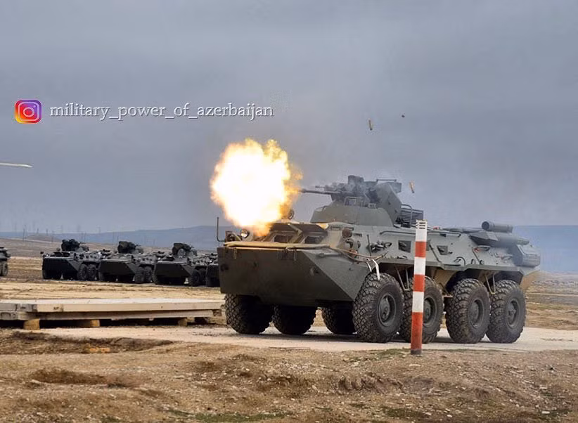 Ngoài ra, khẩu 30mm 2A72 còn là vũ khí phòng không khi cần với tầm bắn lên tới 4km. Nguồn ảnh: military power azerbaijan