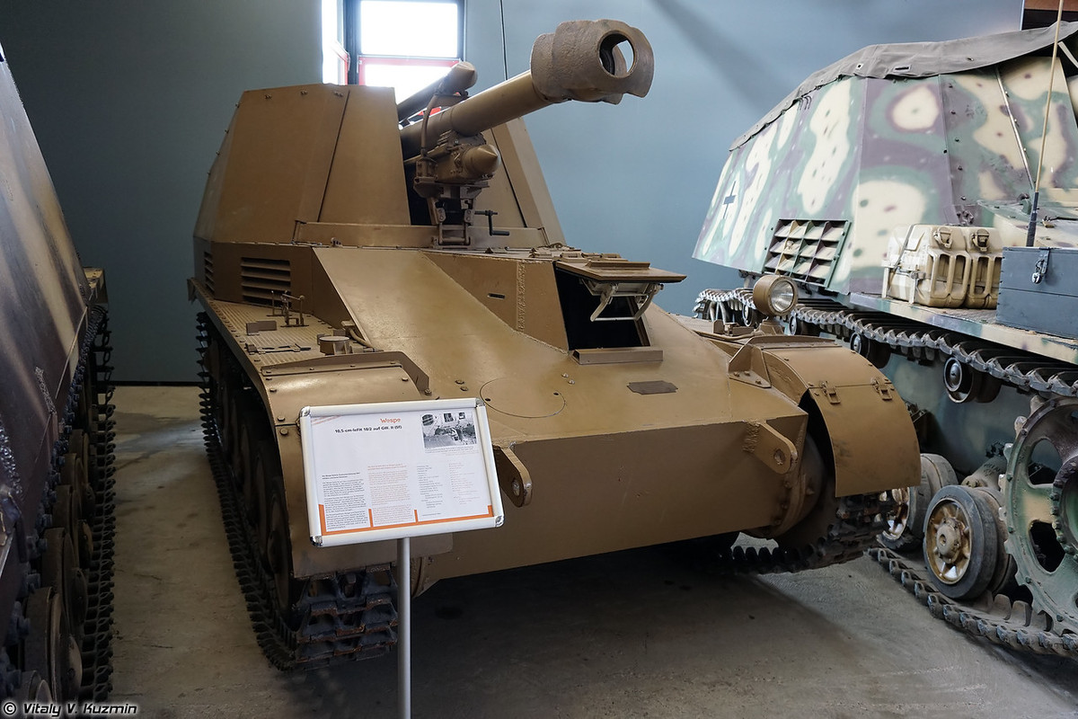 Pháo tự hành Wespe. Nguồn ảnh: Vitaly-Kuzmin
