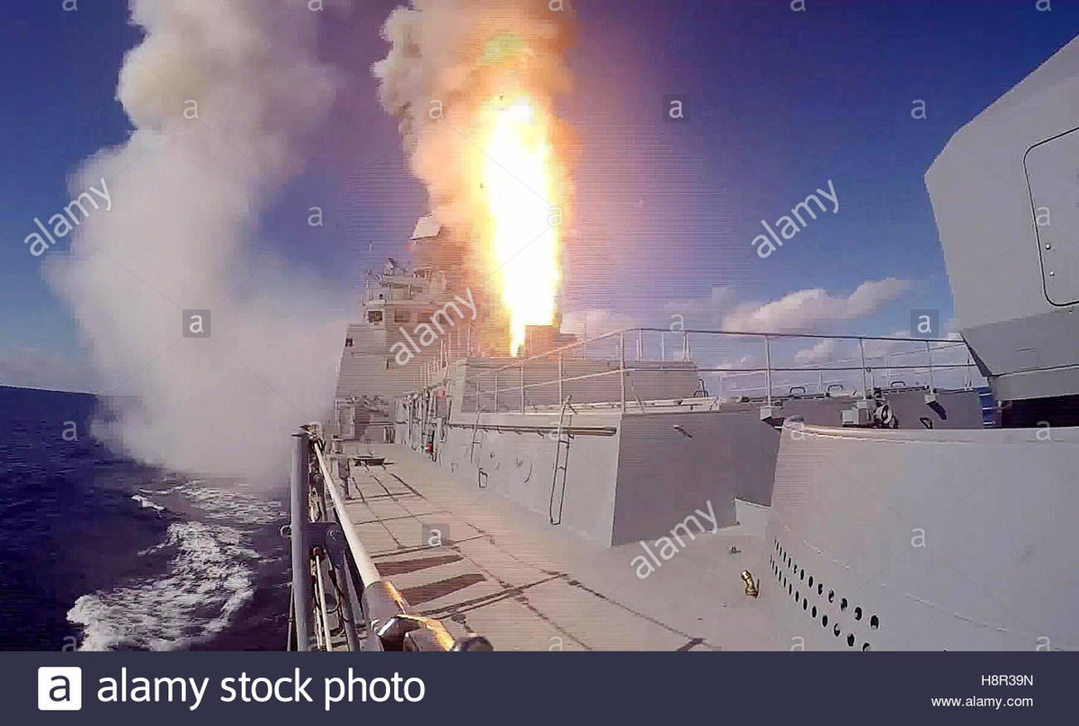 Lớp tàu này nổi bật với hệ thống tên lửa tấn công đa năng Kalibr lắp trên hệ thống phóng thẳng đứng 3S14. Nguồn ảnh: Alamy