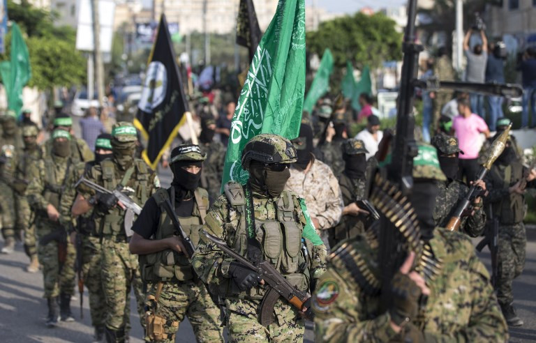 Cánh quân sự của Hamas thường được biết tới là "Lữ đoàn Al-Qassam" hoặc có tên đầy đủ là "Lữ đoàn Izz ad-Din al-Qassam" được thành lập năm 1993. Nguồn ảnh: Timesofisrael