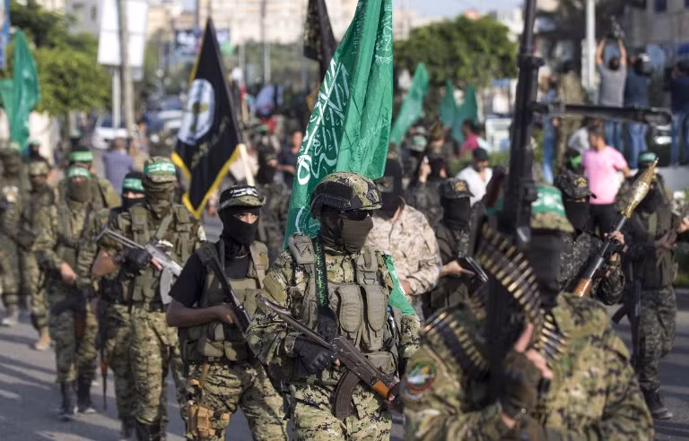 Cánh quân sự của Hamas thường được biết tới là "Lữ đoàn Al-Qassam" hoặc có tên đầy đủ là "Lữ đoàn Izz ad-Din al-Qassam" được thành lập năm 1993. Nguồn ảnh: Timesofisrael