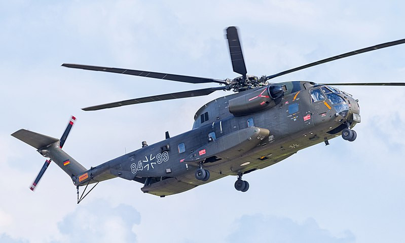 Không quân trực thăng Đức hiện có hơn 100 chiếc, đóng vai trò "xương sống" là 80 trực thăng vận tải hạng nặng CH-53G của Mỹ sản xuất. Ảnh: Wikipedia